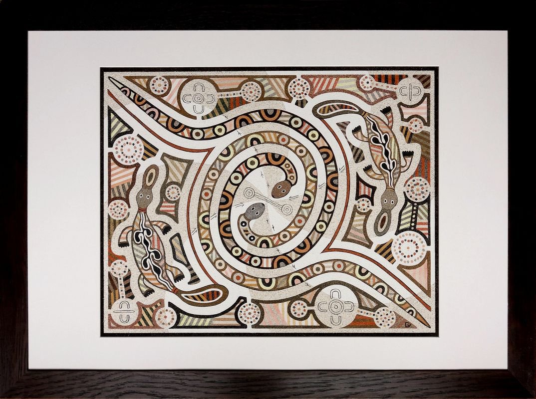 Platypus and rainbow snake